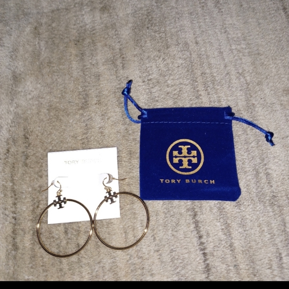 Sold Tory Burch hoop earrings